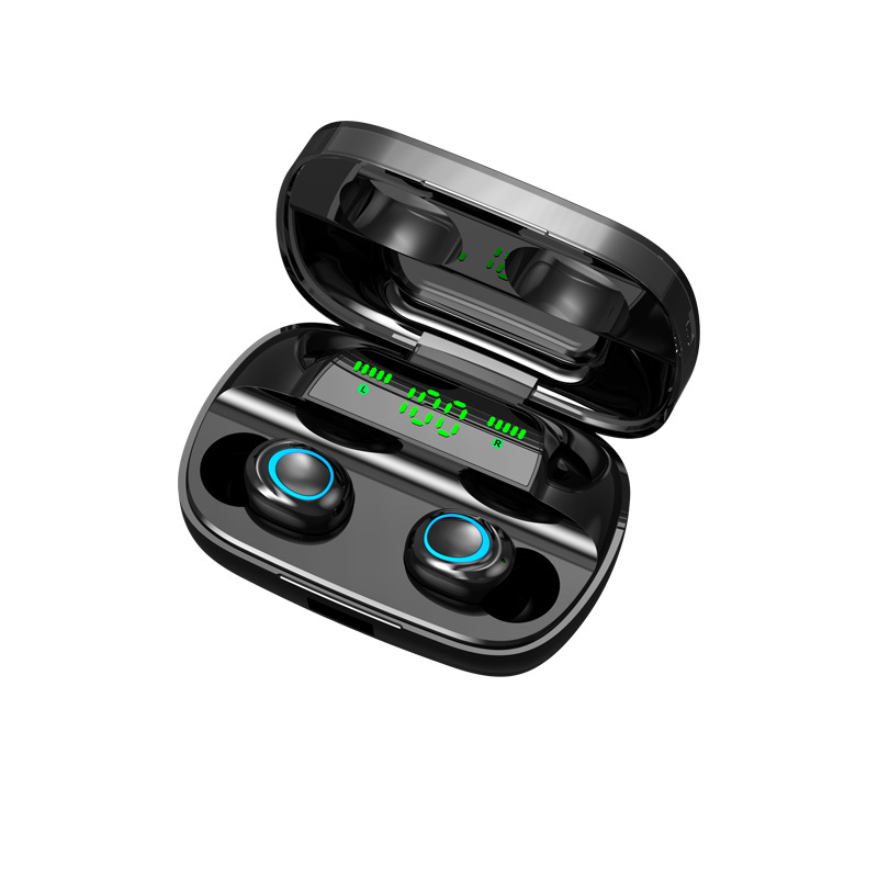 跨境爆款TWS蓝牙耳机5.0真无线双入耳式带数显运动防水s11 私模