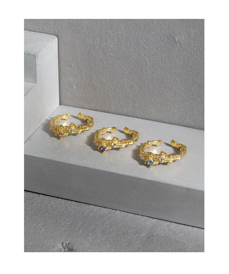 Small Design Sense Irregular Micro-inlaid Zircon Texture 10 undefined