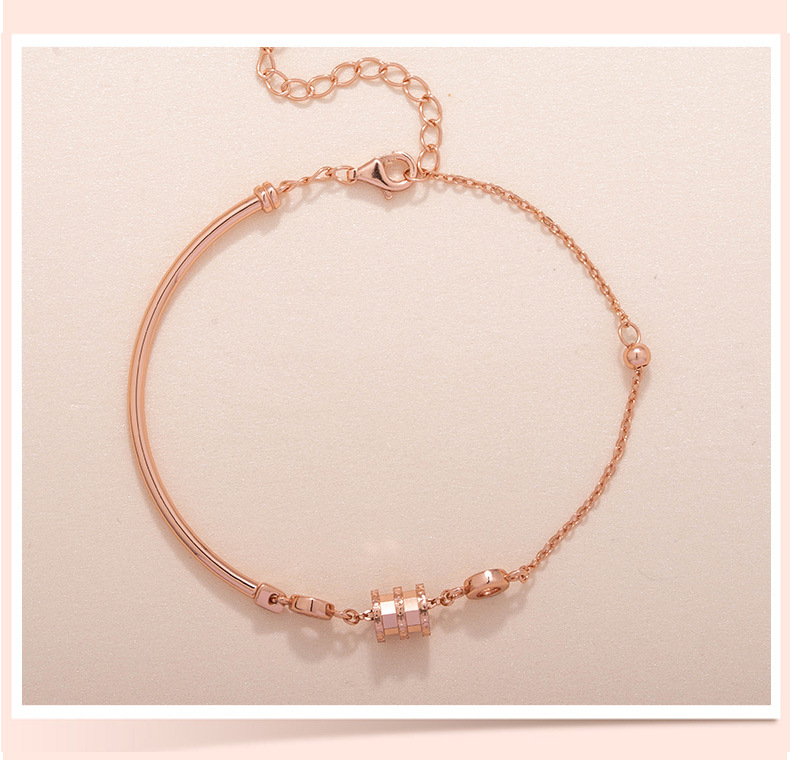 1638435449290 Small Waist Bracelet Female Net Red Rose Gold Bracelet