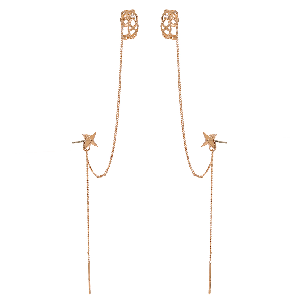 163a74dc ff82 4986 8a0f 19d2ced2d058 Geometric Tassel Earrings Women's Long Diamond Inlaid New Fashion Net Red Temperament Earrings Face Show Thin Ear Line Jewelry