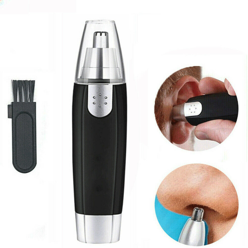 Image 11 - 2Pack Electric Nose Ear Hair Trimmer Eyebrow Shaver Clipper Groomer Cleaner tool