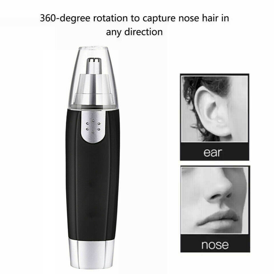 Image 6 - 2Pack Electric Nose Ear Hair Trimmer Eyebrow Shaver Clipper Groomer Cleaner tool