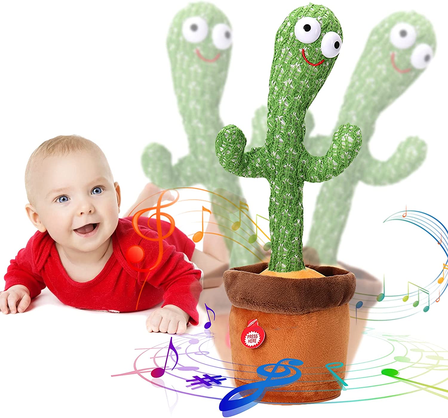 singing dancing cactus plush toy