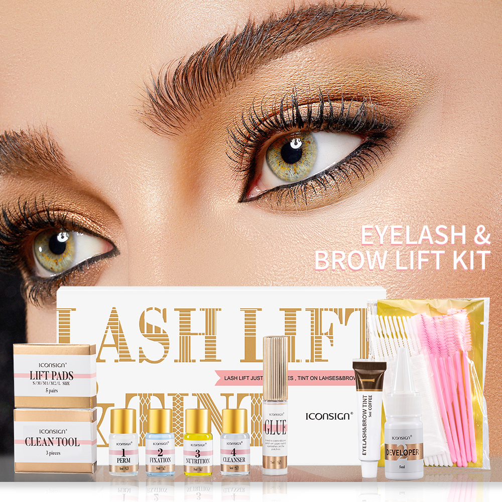 Lash Lift, Brow Dye, and Makeup Kit for Iconic Eyes