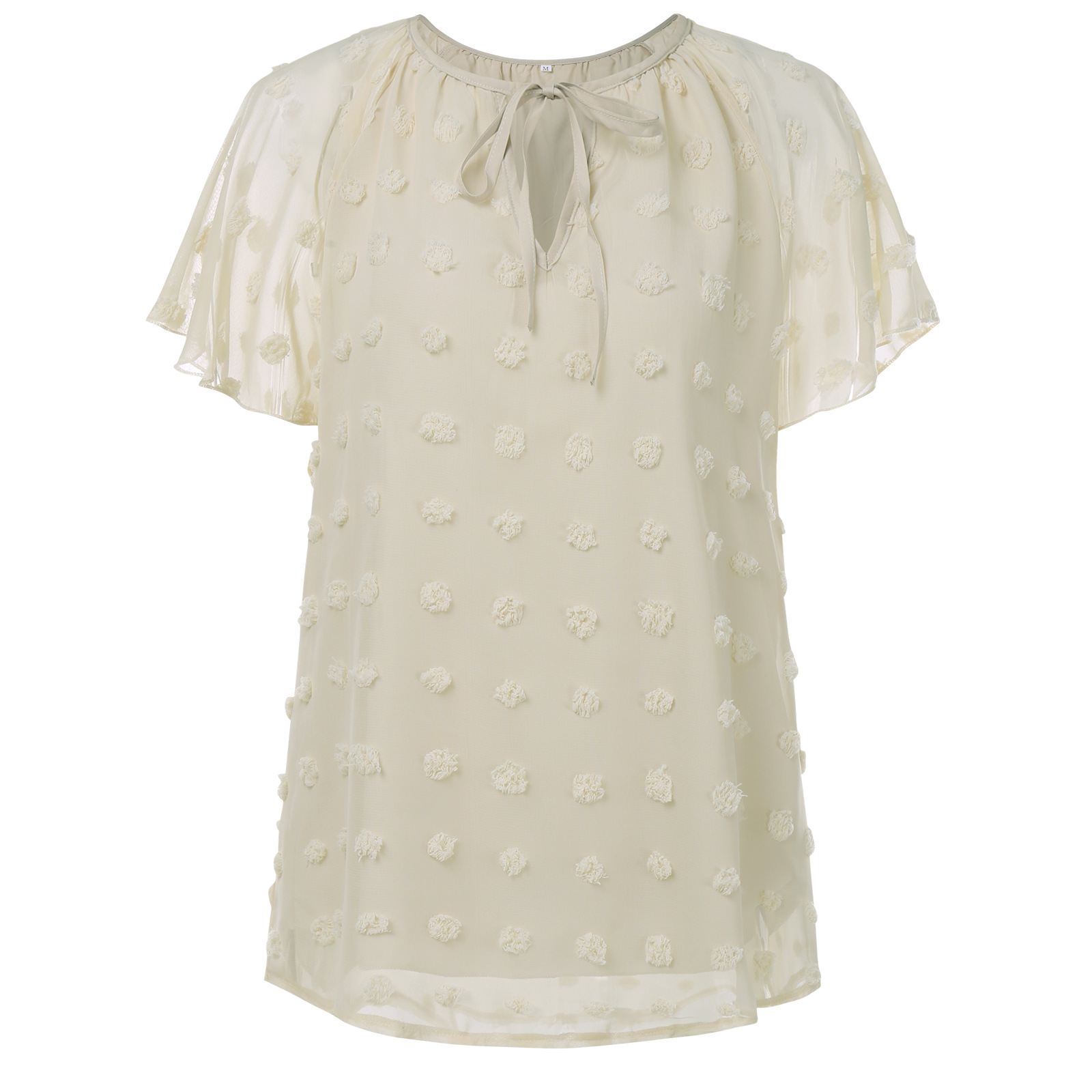 Title 31, European And American Polka Dot Chiffon Shirt S...