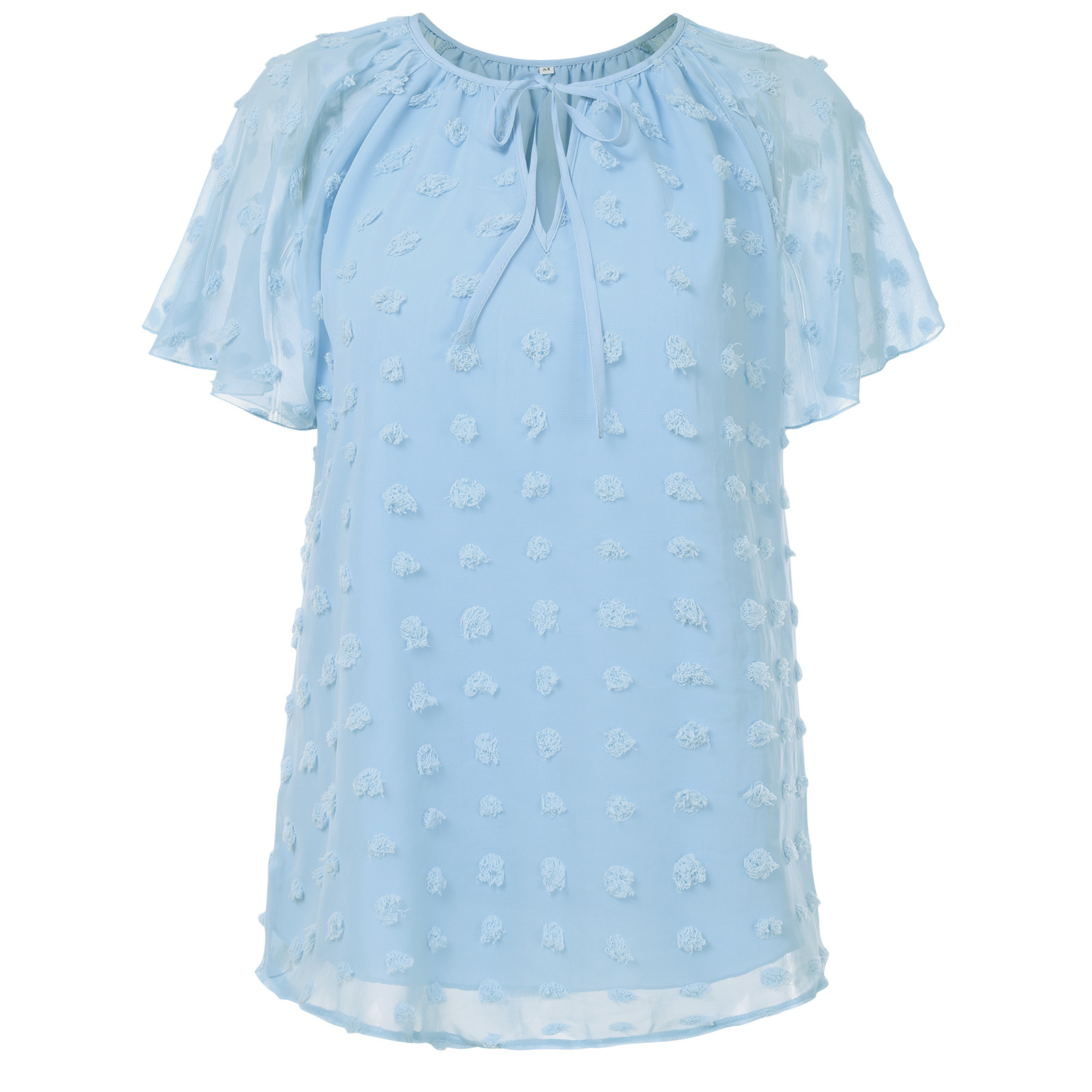 Title 46, European And American Polka Dot Chiffon Shirt S...