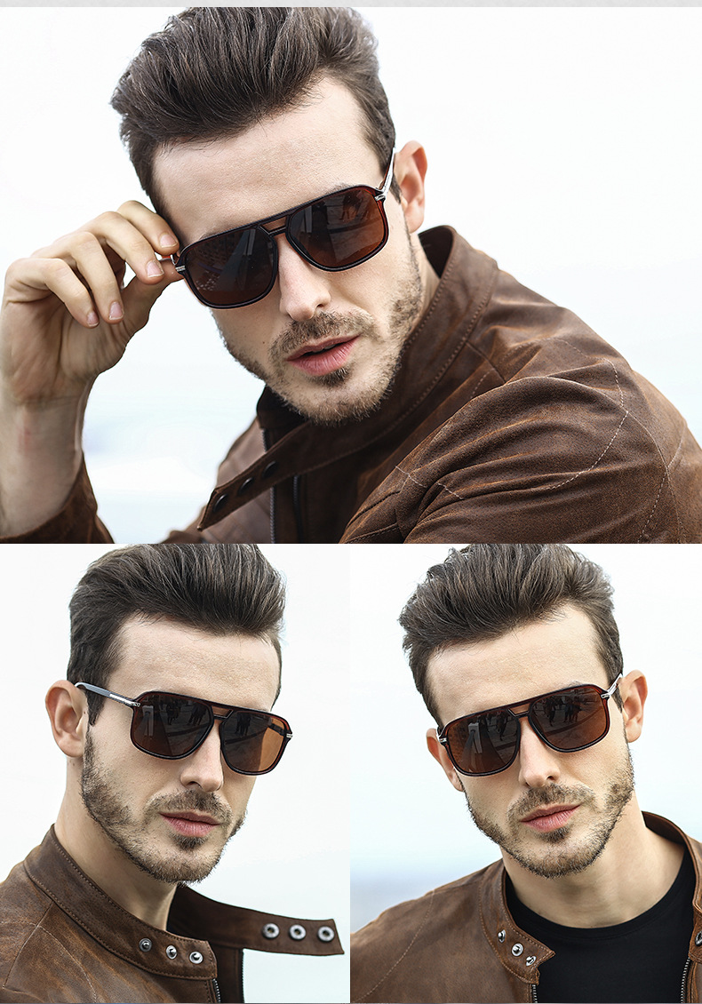 Driving Mirror Square Polarized Sunglasses