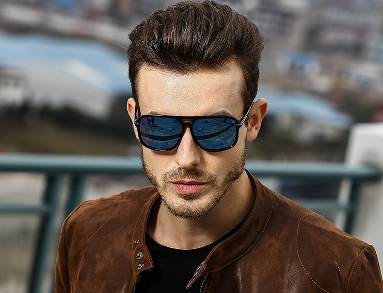 Driving Mirror Square Polarized Sunglasses