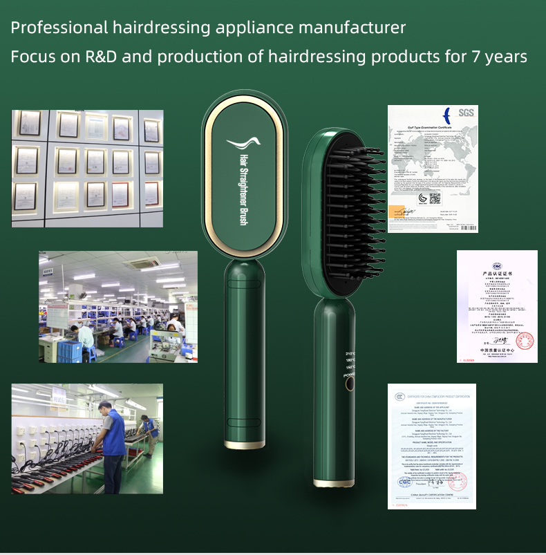 Hair Straightener Brush Hair Styling Tools Other Hair Salon Equipment Transfer Print Surface