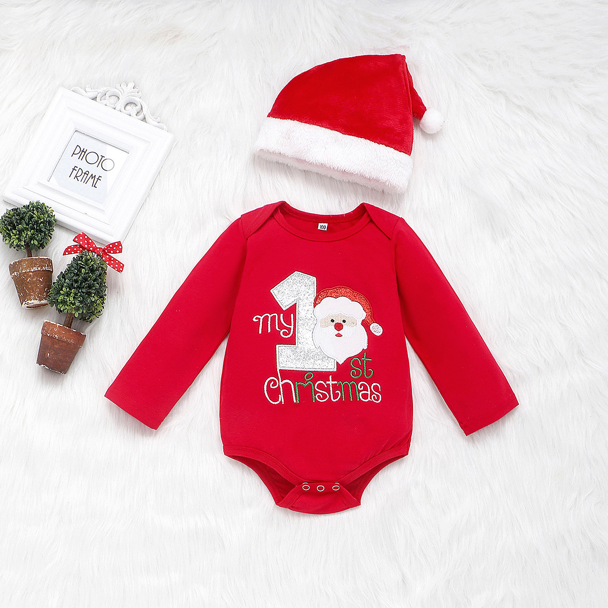 Festive Santa Claus Kids Set: Spread holiday joy with this adorable ensemble—in-store now for celebrations! image 2