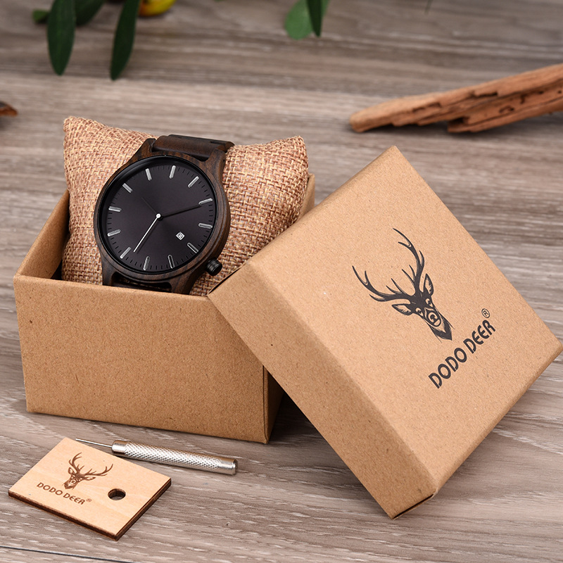 DODO DEER wooden calendar watch