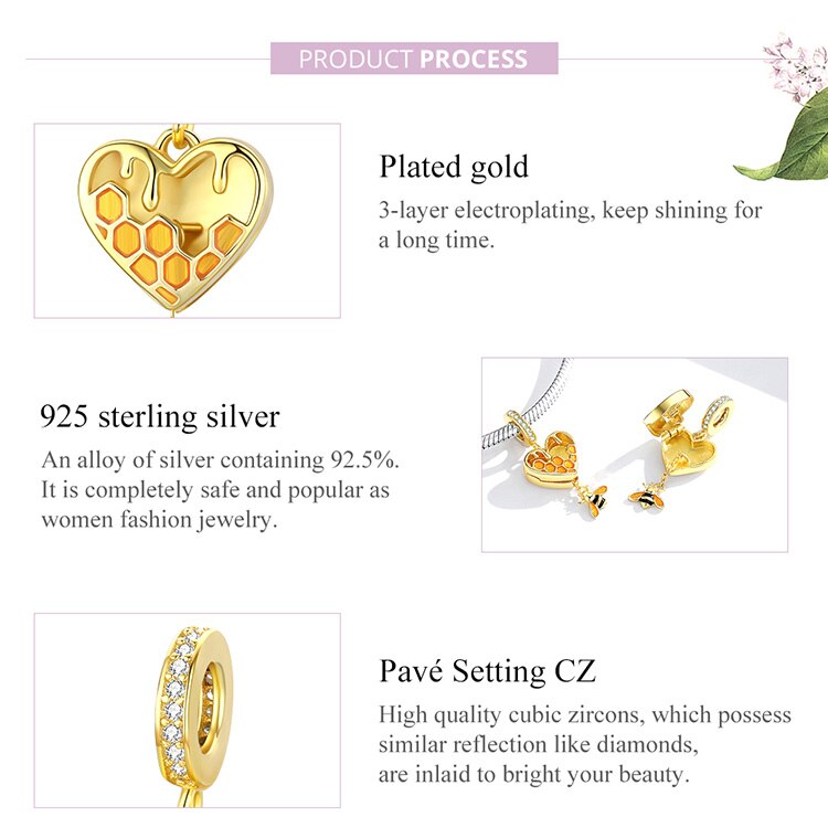 1631743410782212096 New trendy real gold plated bee diy jewelry accessories