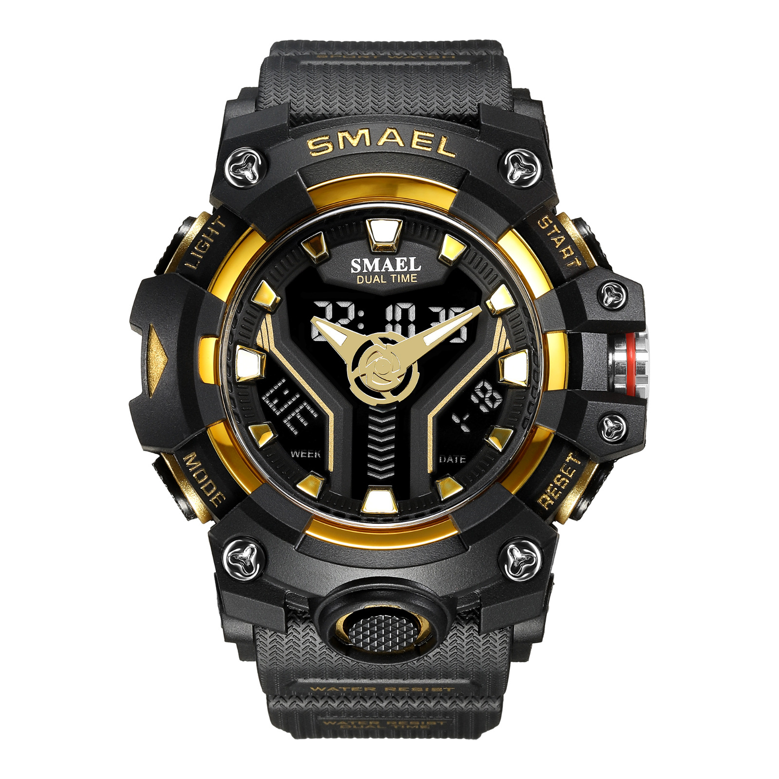 SMAEL 8075 Men's Analog Digital Waterproof Outdoor Multifunctional Watch For men