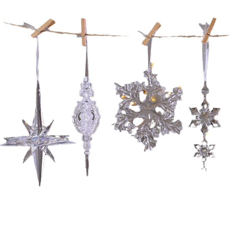 Snowflake Christmas Tree Decorations Three-dimensional