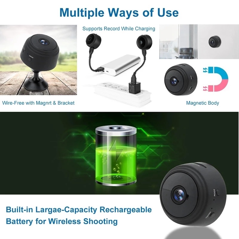 Mini Wireless Magnetic Security Camera - mini spy camera | Diversi