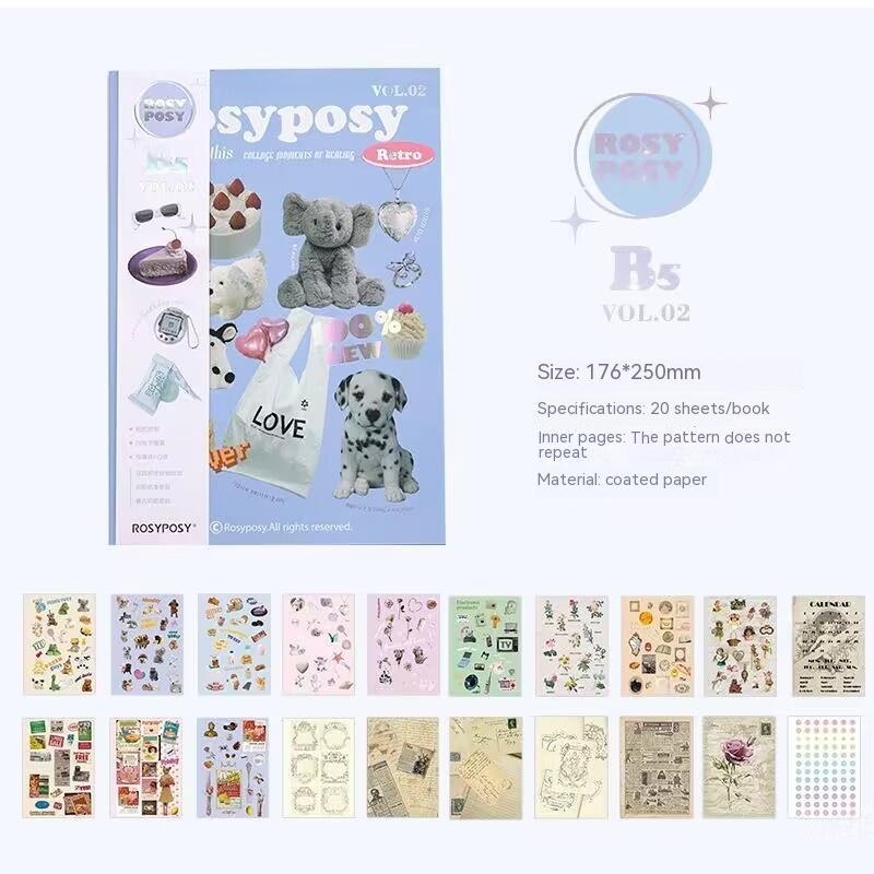 Cute kawaii Sticker Sheets Kawaii cute Sticker Book cute style