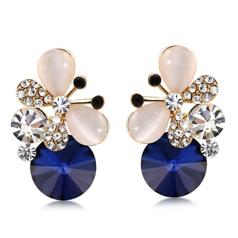 16e70592 cf5e 46a5 b2a4 1871fdffb1ac Gold-plated butterfly earrings temperament