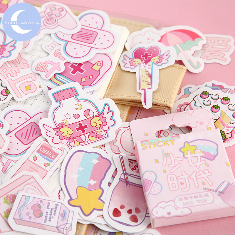 Pink Kawaii Stickers Pink Yume Stickers patient japanese stickers sick cute stickers