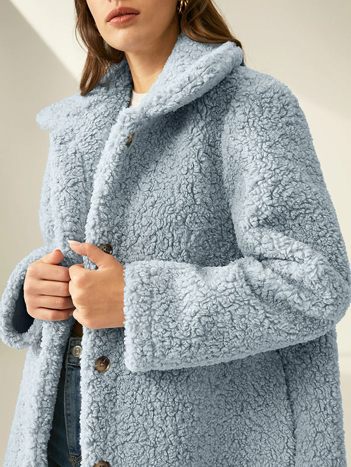 warm single breasted woolen coat