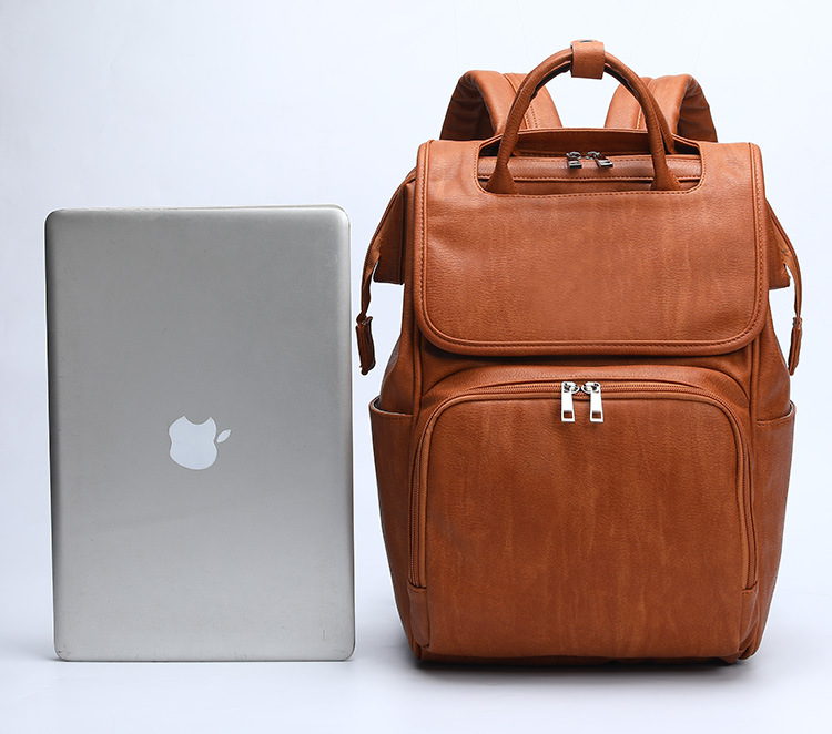 Fashion Pu Mummy Bag Backpack Storage Bag