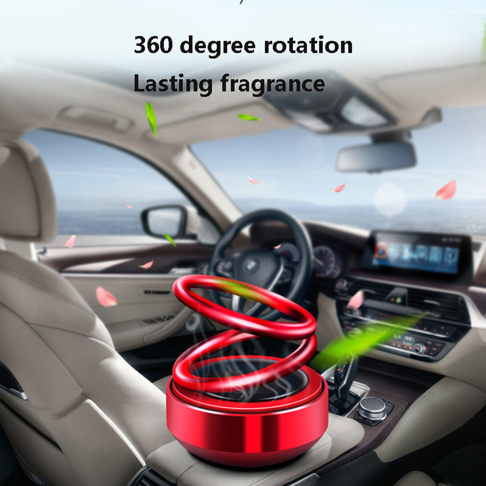 Qoier Solar Auto Aromatherapie, 360 Grad Rotation Auto