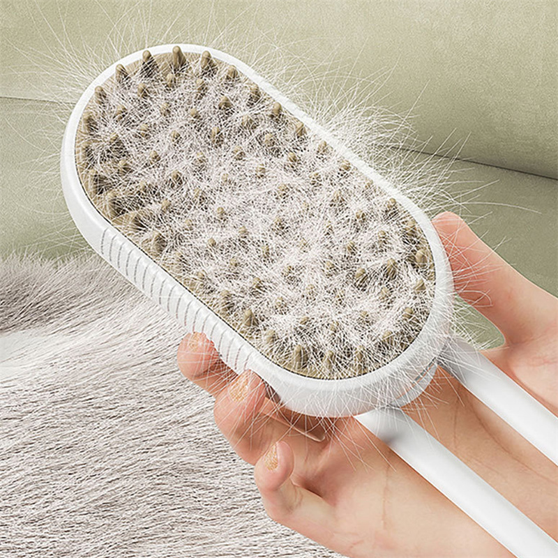 3-in-1 Steamy Pet Grooming Brush