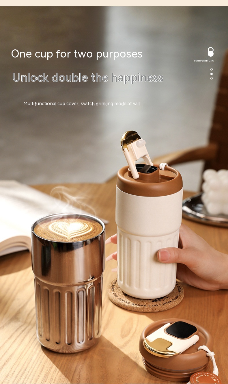 Smart Temperature Display Coffee Thermos Mug 0.45L