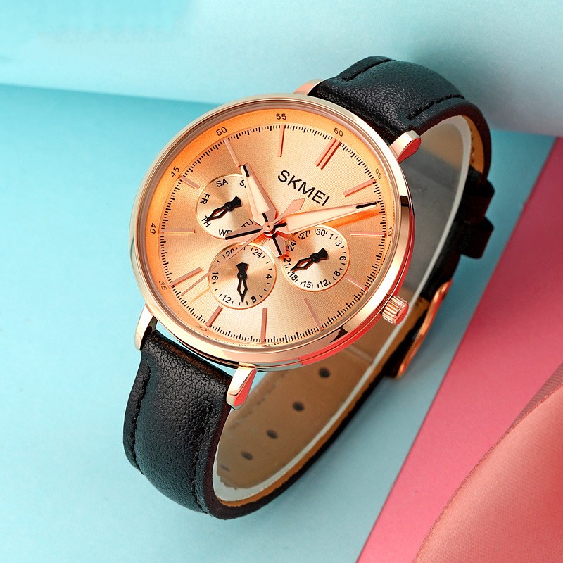 Women's Watch - Genuine Leather Retro Round Quartz Watch