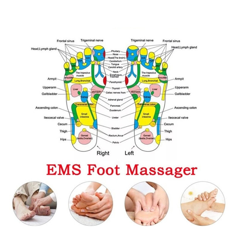 Rechargeable KS6902 EMS Foot Massager Mat [USB Charging MODEL] EMS Massager Foot Massage Tapak Kaki Electric EMS Foot Muscle Massage Pad Feet Acupuncture India United States Great Britain Australia Canada