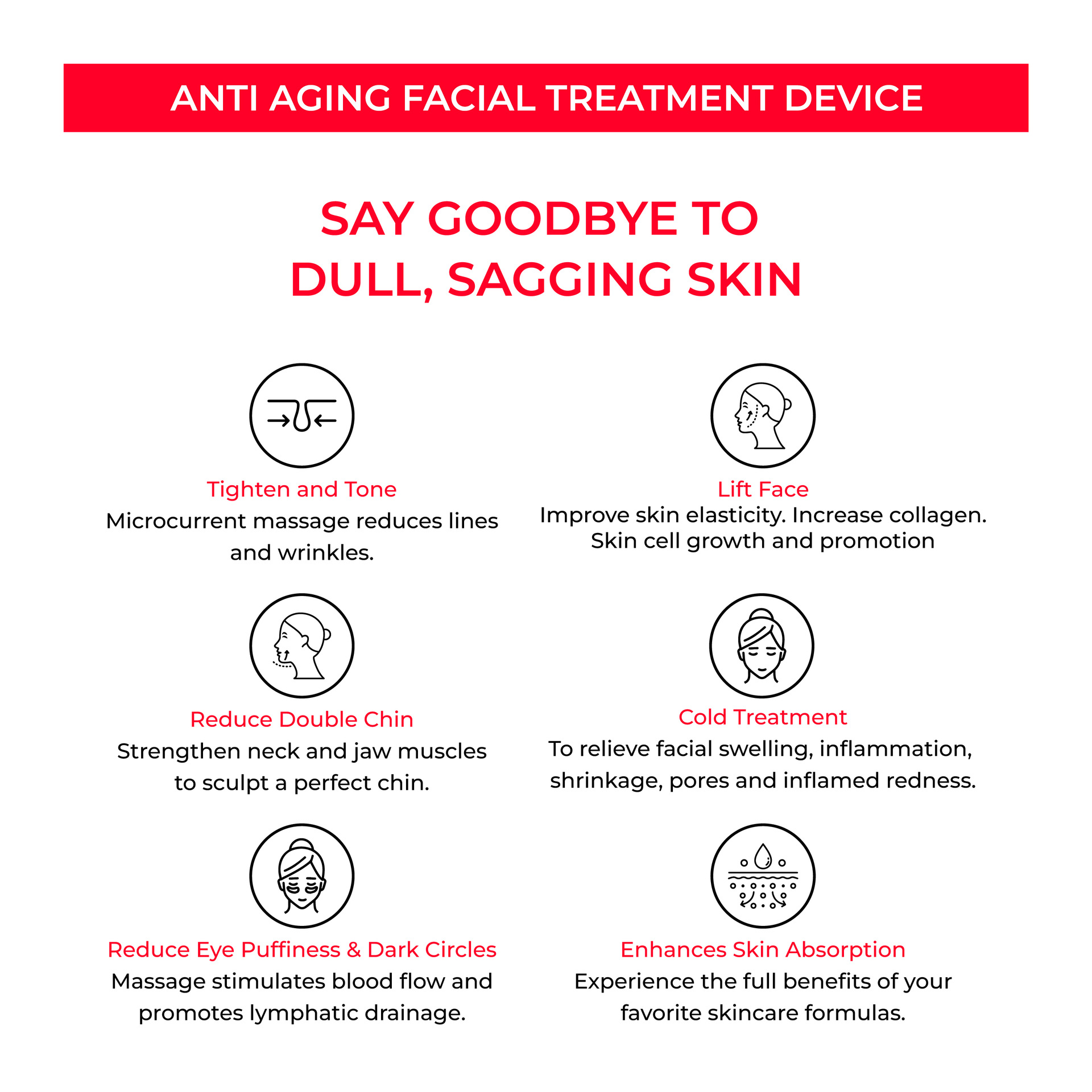 Anti Aging Facial EMS Device