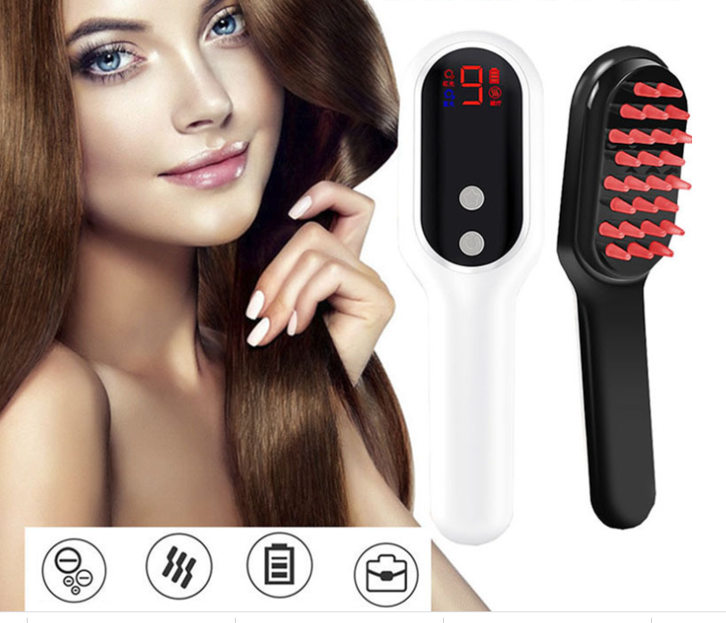 NYXIE HarmonyHead Magnetic Massager - Electric Head Massager Magnetic Therapy Hair Growth Comb Blue Red Light Scalp Massage Brush Relieve Fatigue Pressure LED Display