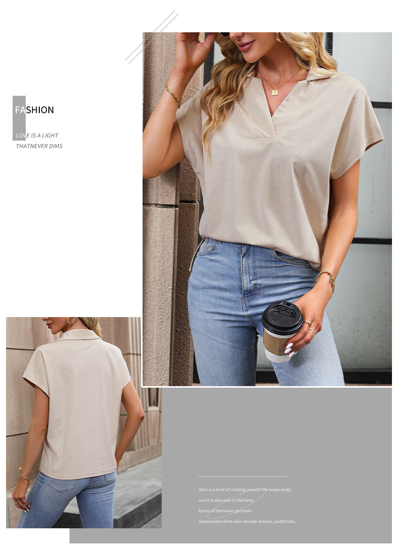 Loose-fitting Pullover Casual T-shirt
