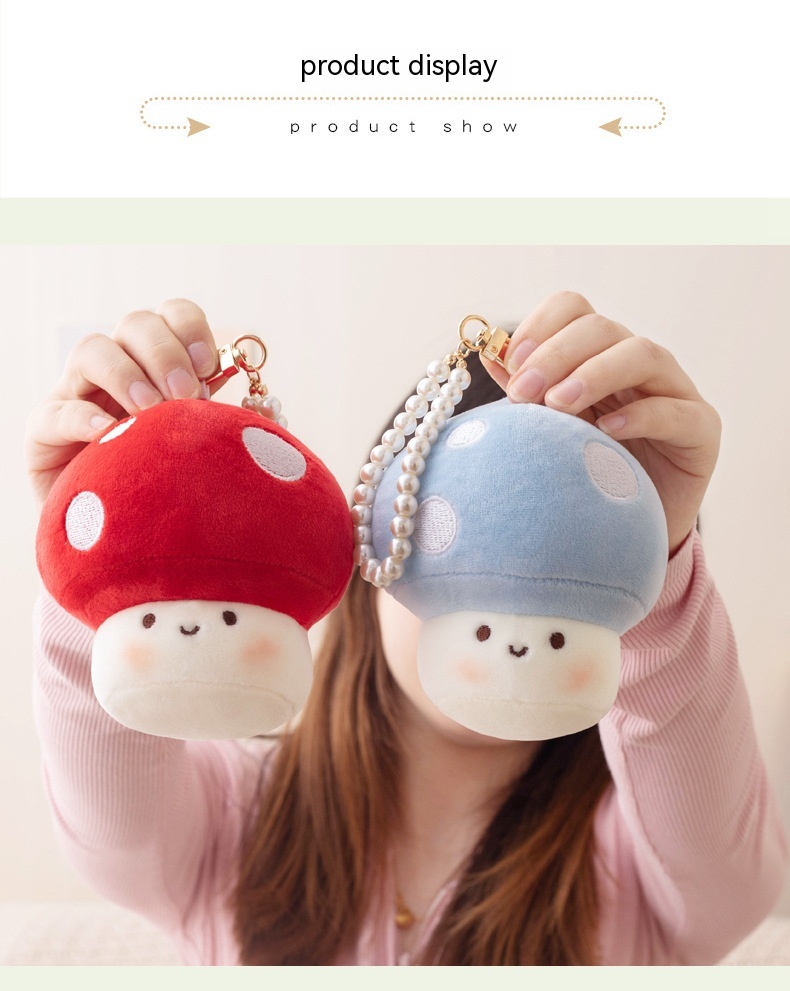 Cute Mushroom Plush Keychain Keyring Shroom™