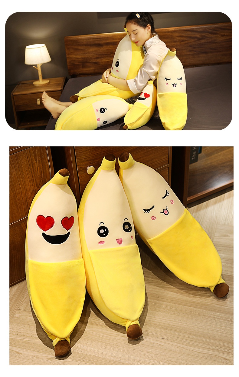 PEELIE Banana Plushy Kawaii Banana Plush for kids