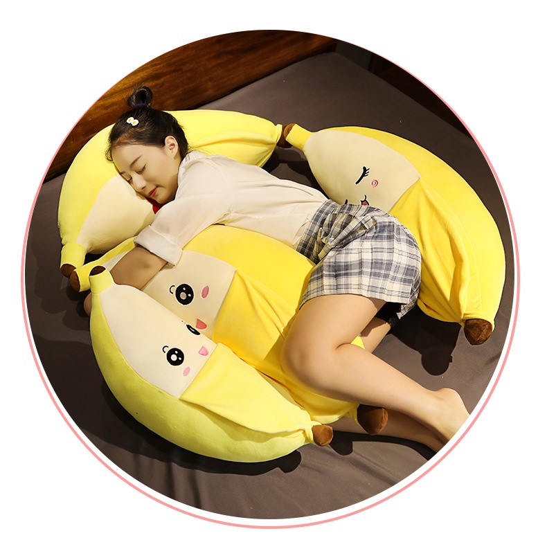 PEELIE Banana Plushy Kawaii Banana Plush pillow for adults