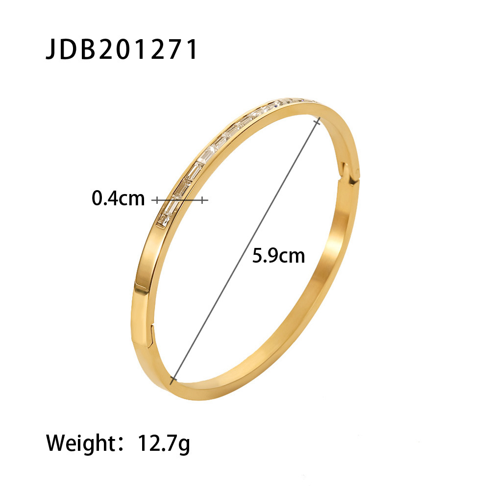 172f8937 441f 4592 b58a 31e7ddf6ab26 Fashionable And Versatile Gold-plated Stainless Steel Bracelets With Zirconia