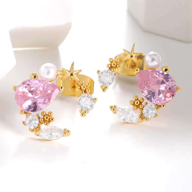 17737f5a 61e9 4c74 b5c6 5ebcd27d2a9d Korean Version Of Fairy Flower Earrings Female Cute Japanese Sweet