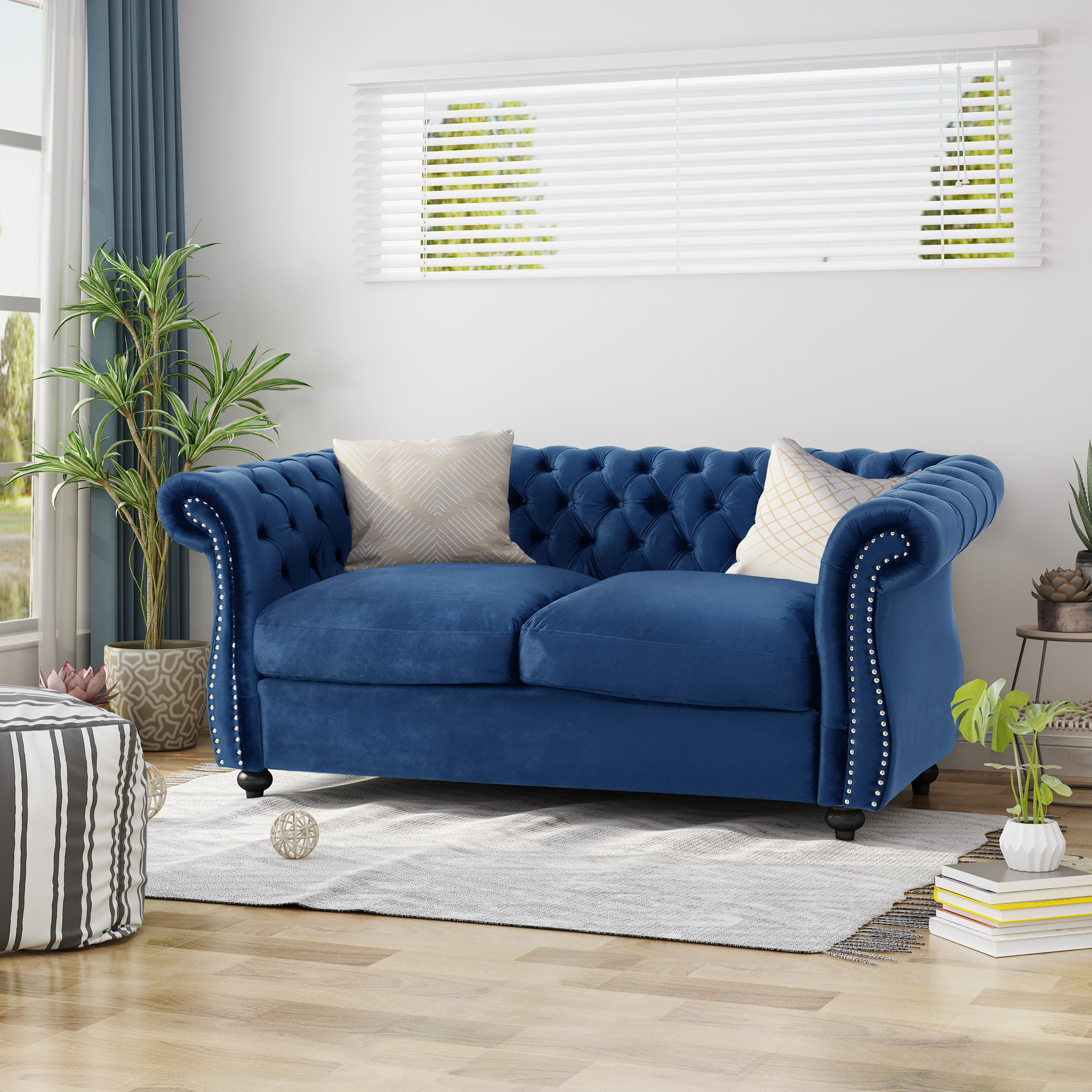 LOVESEAT SOFA Navy Blue