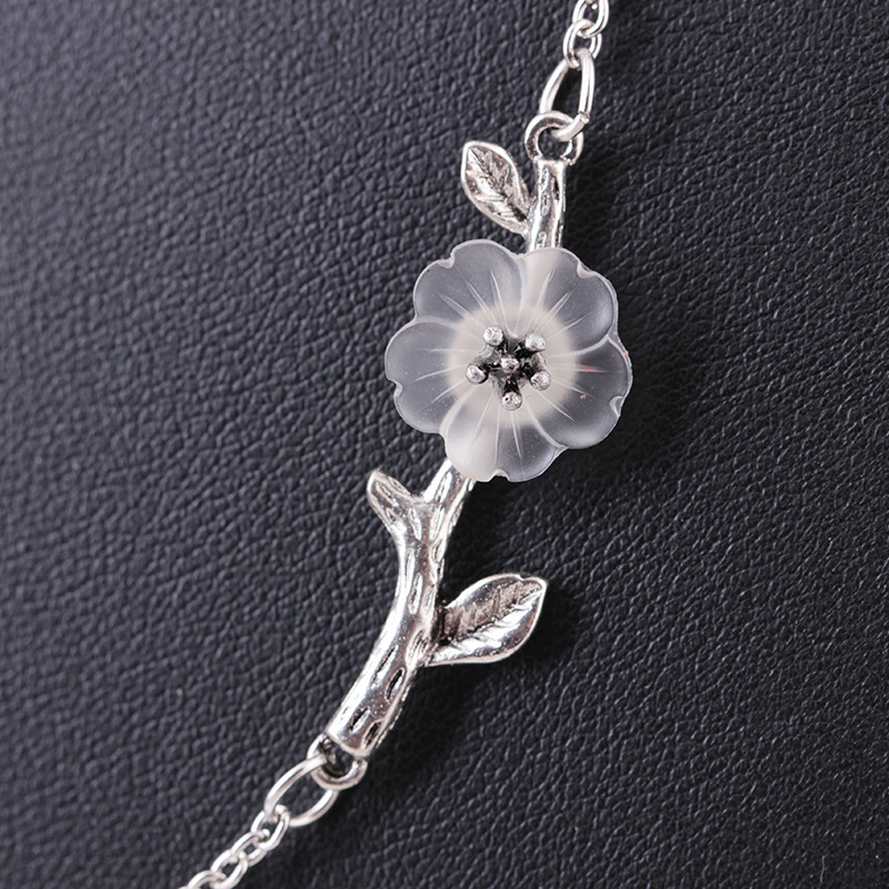 17e8fb6d 4132 4c68 a504 e7170ffd768f Tree branch Camellia Flower Pendant Necklace