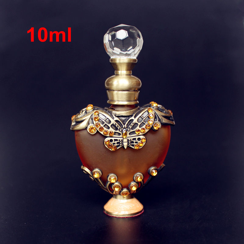 10ml Vintage Perfume Bottle Refillable Empty Crystal Glass Essential oil Bottle - Treasure Supply