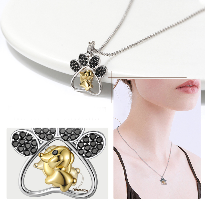 1979bd8e ed99 4f33 9edb 28c1c8145392 Fashion Hollow 14K Gold Cartoon Dog Necklace