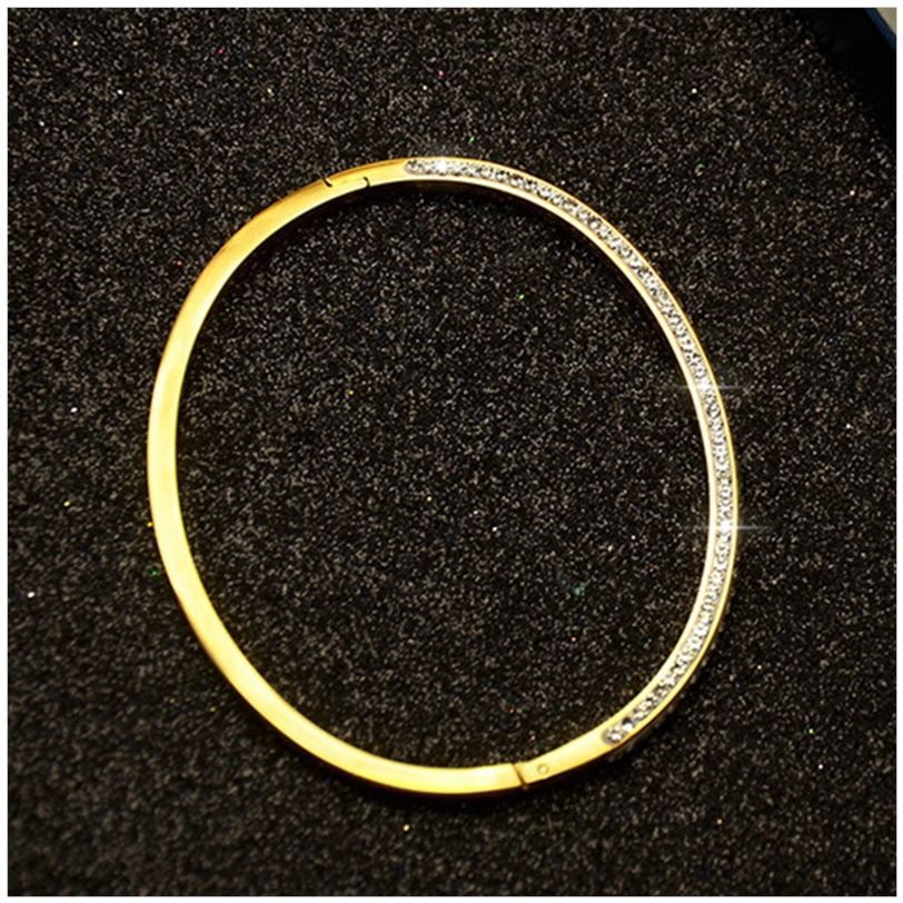 Double Row Drill Zircon Full Star Gold Titanium Steel Bracelet 5 19ea6e51 5b1a 487a 867e c61c541cf99f Double Row Drill Zircon Full Star Gold Titanium Steel Bracelet