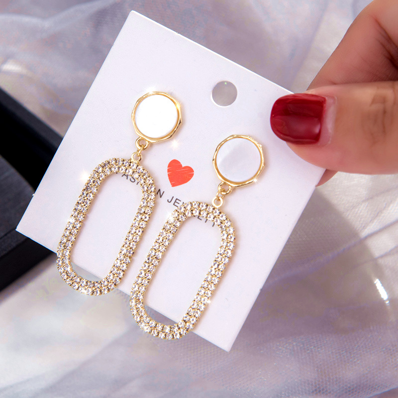 19ef3639 305e 467c 8914 6dae5603ef5d Love crystal net red earrings