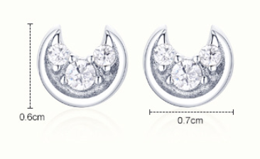 1a1e2d09 290f 4d1b 952d dad5f9da53b2 Romantic Xingyue Stud Earrings Female All-match Valentine's Day Gift