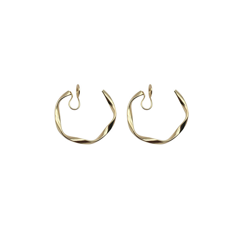 1ce5c181 7a8b 4394 9518 e5dffdb3e591 Mosquito Coil Irregular Metal Earrings Circle Ear Clip Without Hole