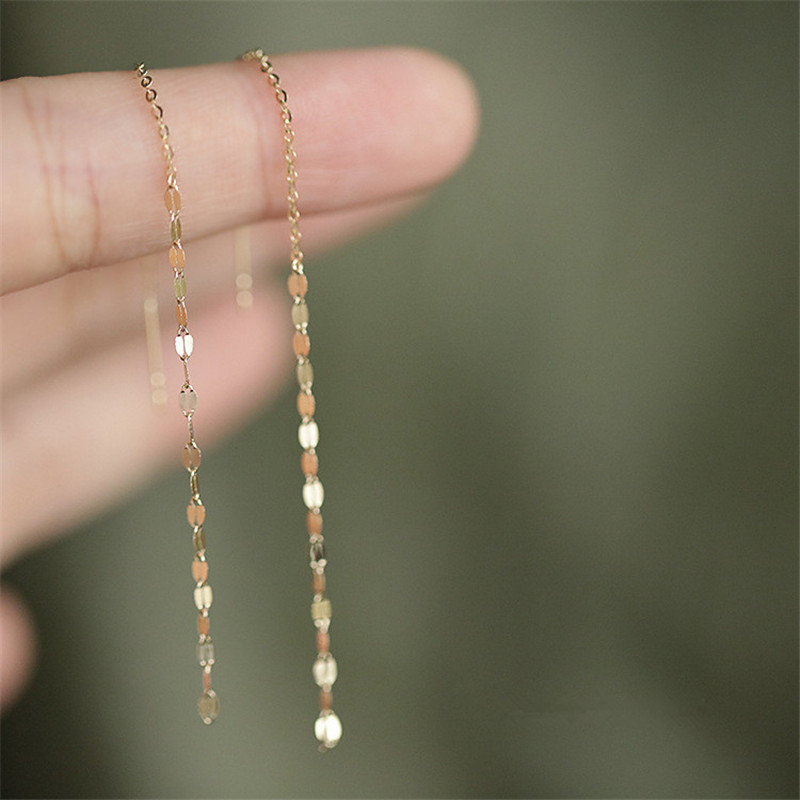 1e2ba8f2 0b31 4904 aaf8 f1eb73a383b3 S925 Sterling Silver Plated Shiny Fringe Modified Face Earrings