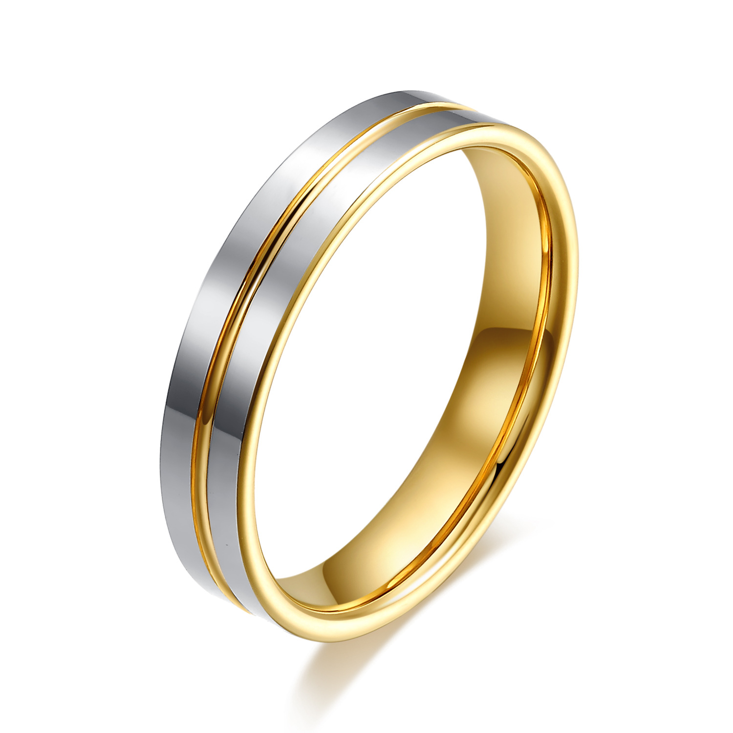 1fb42f9b 14ba 4e71 94fe a2c5e22e9853 A Pair Of Tungsten Gold Rings For Men And Women For Marriage Proposal Gold Ring