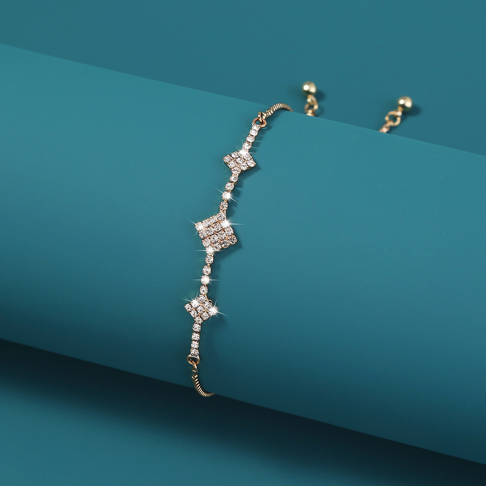 1ff35fd9 97e9 4efa 993a bda612c8dd6c Brass Gold Plated Square Micropaved Zircon Pendant Shrink Brass Bead Bracelet