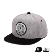 Cotton cloth flat along baseball cap Personality rubber round eye hip hop hat