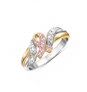 New Creative Ribbon Plated 18k Yellow Gold Diamond Rings Europe and America Explosion Women's Engagement Rings